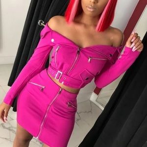 Pink two piece outfit